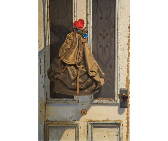 Mallory's Knapsack<br />
Oil on panel, 36 x 24 in., 2010
